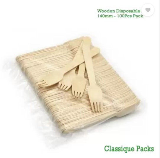 Classique Packs Disposable 140mm Fork Set (Pack of 100)