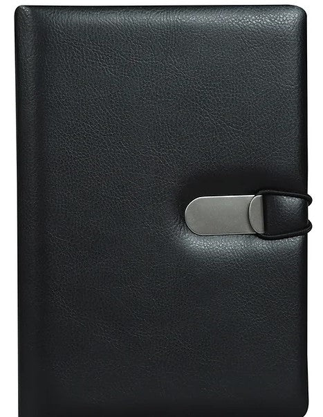 Premium Notebook - Mahavir A5 Size Clip - On Notes- Black