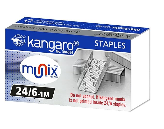 Kangaro Stapler Pin 24/6-1M (Pack of 20)