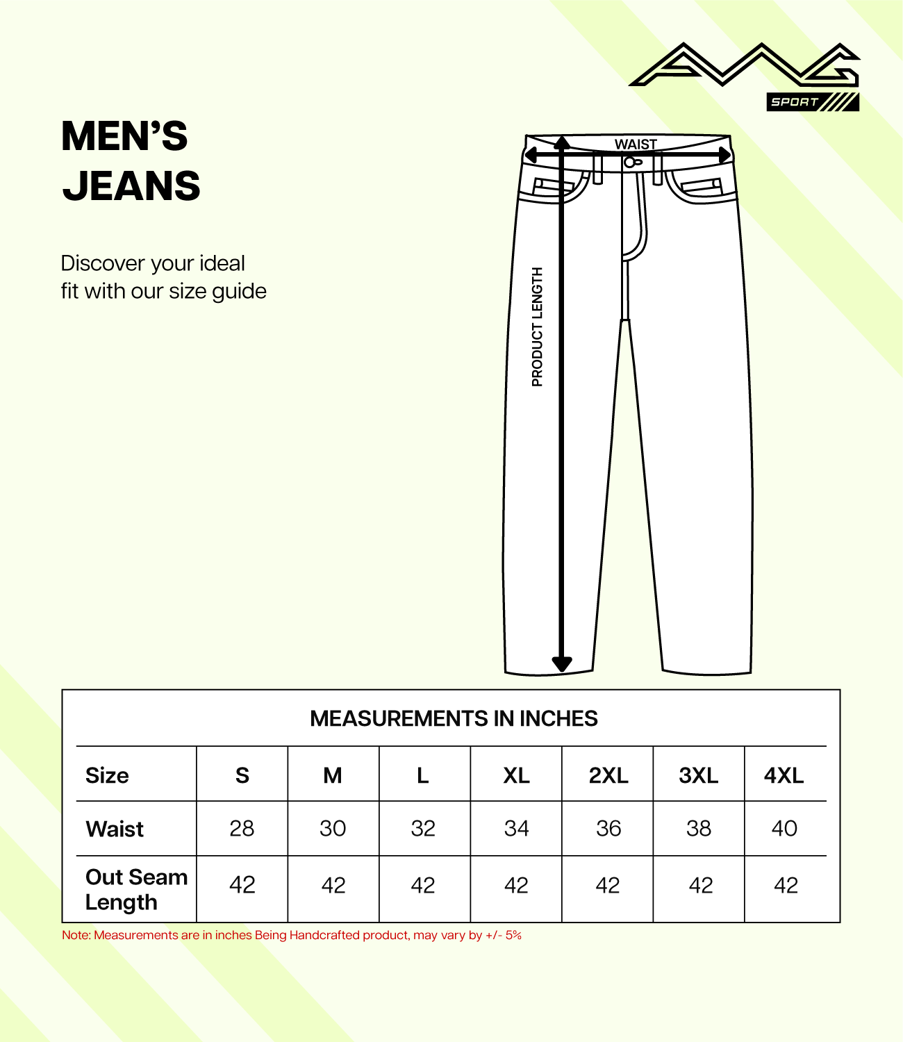 AWG Sports - Jeans Bottom Wear - Pack of 20