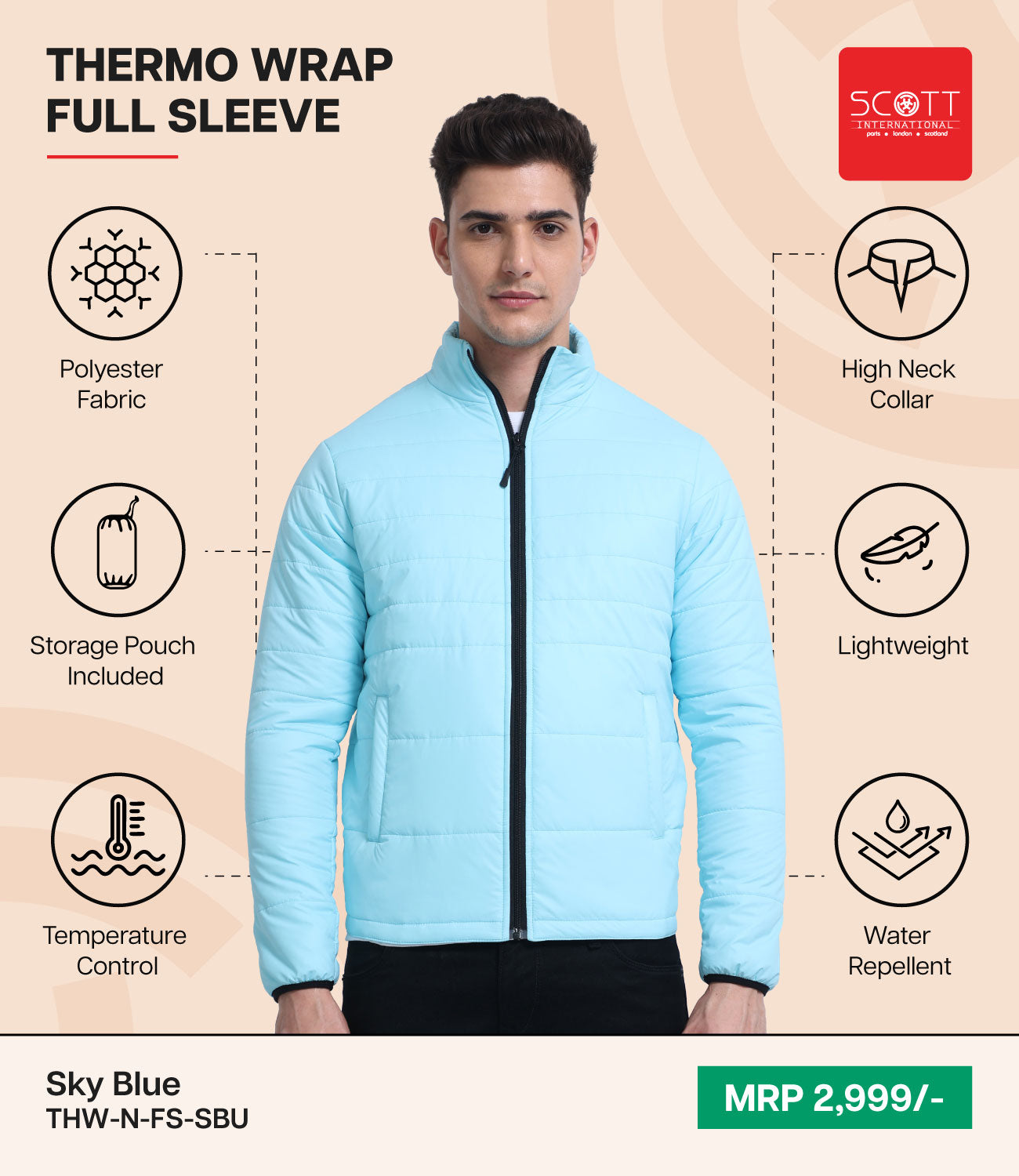 Scott International - Thermo Full Sleeve Jacket - Pack of 15