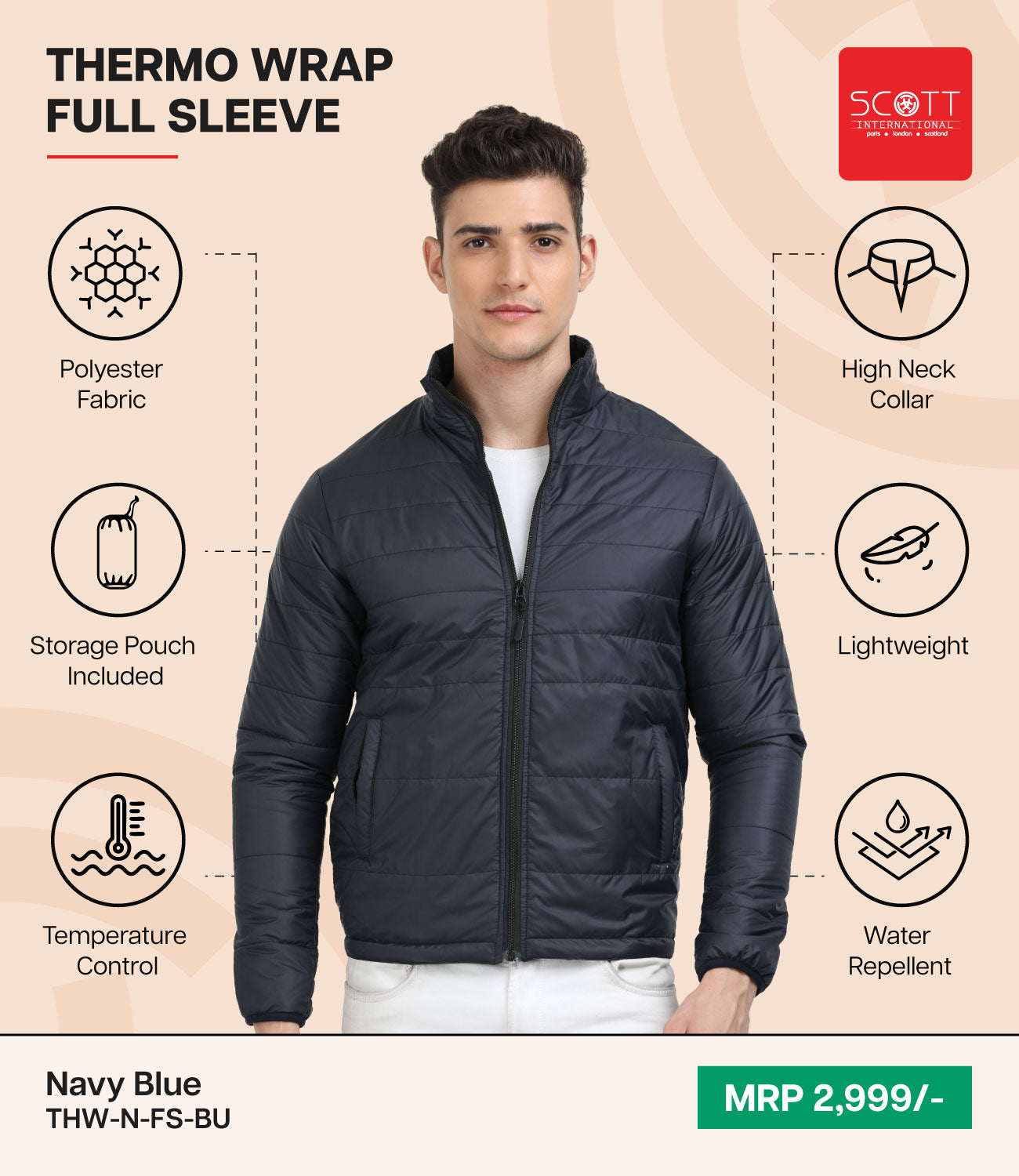 Scott International - Thermo Full Sleeve Jacket - Pack of 15