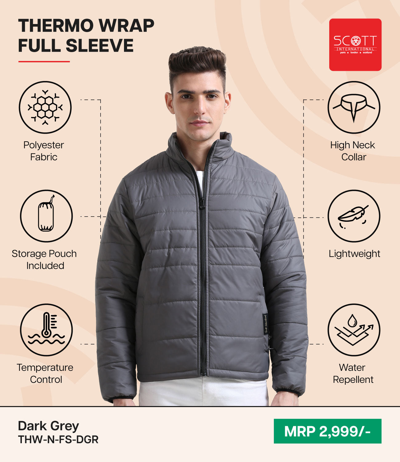 Scott International - Thermo Full Sleeve Jacket - Pack of 15