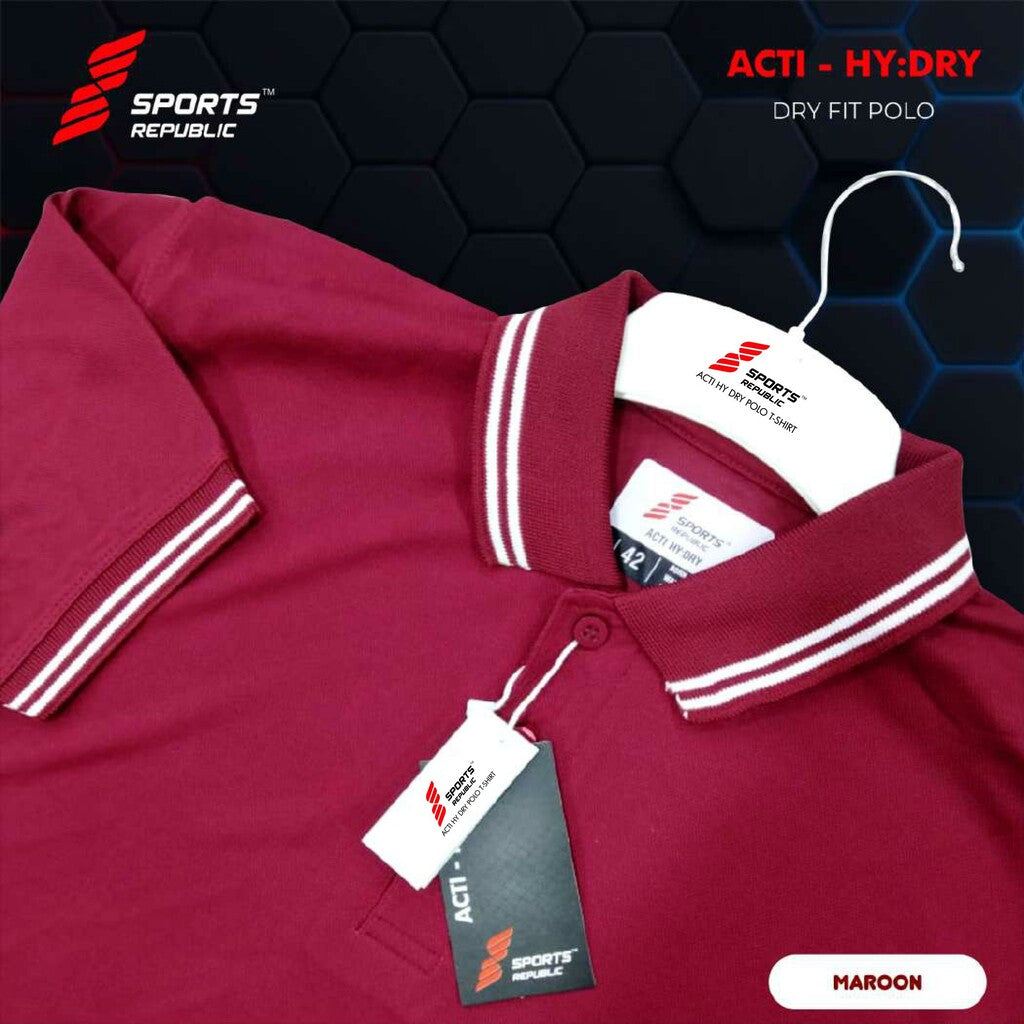 Sports Republic - ACTI : HY DRY DRYFIT Polo T Shirt - Pack of 20